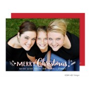 Christmas Digital Photo Cards, Christmas Sprig Overlay, Take Note Designs